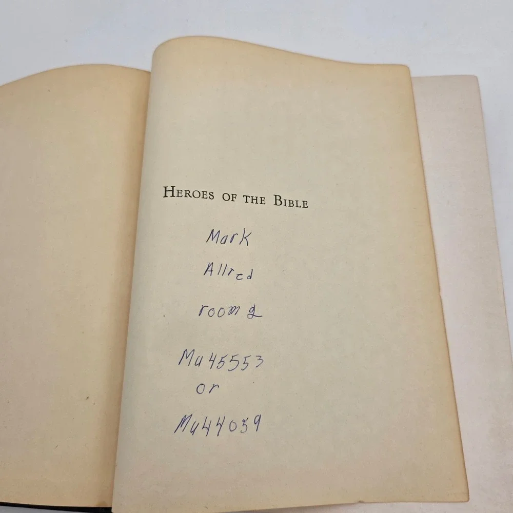 Heroes of the Bible Olive Beaupre Miller 1940 Vintage Hardcover Illustrated